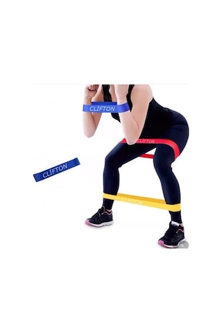 Aerobik Band Pilates Yoga Fitness Squat Çalışma Lastiği Lacivert