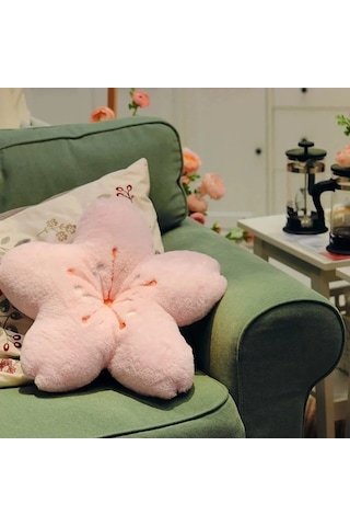 Zyzqstore Sakura Yastık Şekli Peluş Yastık, Yatak Odası Oturma Odası Ev Açık Pembe Açık Pembe