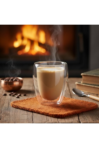 Glass İn Love Çift Cidarlı Borosilikat Bardak - 350 Ml Şeffaf