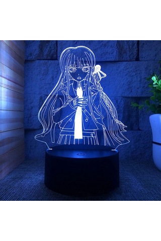 Wealthglow Renk Değiştiren 3d Dekoratif Şekilli Led Lamba - 12 Cm 1u35et Siyah