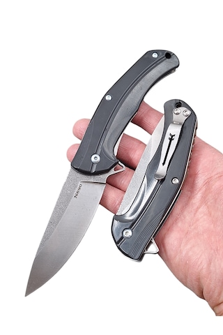 N690 Böhler Çelik Çakı Şık Tasarım, Koleksiyon Değeri Taşıyan Outdoor Bıçak Siyah