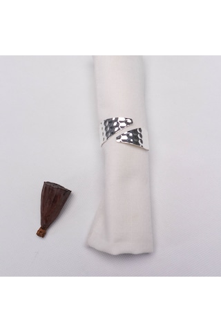 Karaca Home Hammered Gümüş 2'li Peçete Yüzüğü