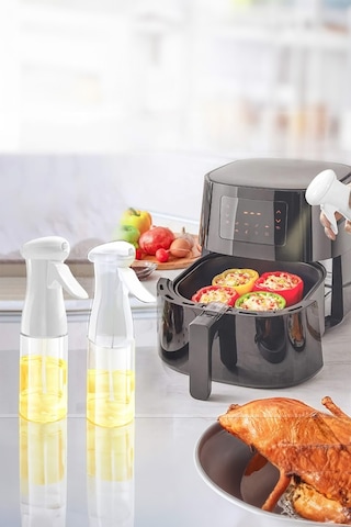 Mobee Çok Amaçlı Kolay Kullanımlı 220 Ml Yağdanlık Yeni Nesil Airfryer İçin Kullanılabilir Yağ Püskürtücü