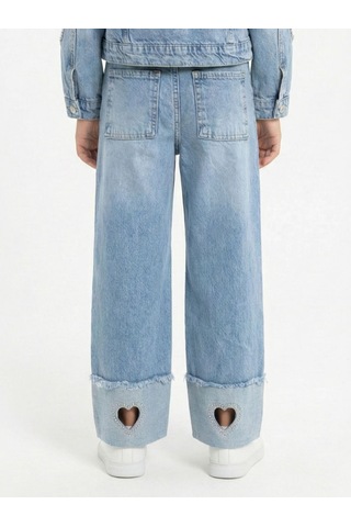 Xo Kids Kız Çocuk Jean Pantolon 4-13 Yaş 2692 Mavi