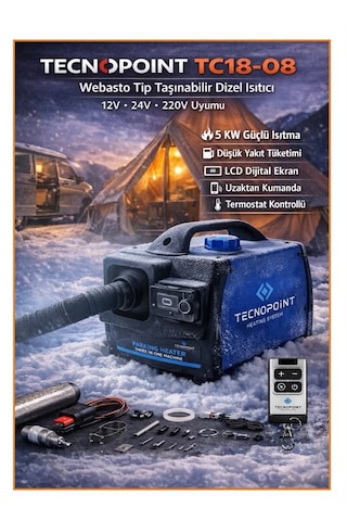 Acycool - Tecnopoınt Tc18-08 Çanta Tipi Isıtıcı