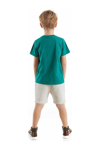 Denokids Kravat Koala Erkek Çocuk T-shirt Şort Takım Çok Renkli