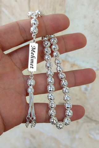 925 Ayar Gümüş Midyat Telkari El İşçiliği İsimli Tesbih 201023755