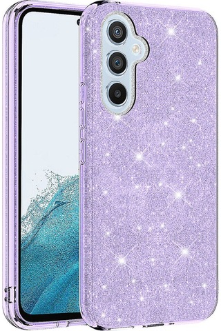 Samsung Uyumlu Galaxy A14 Kılıf Zore Shining Silikon Mor