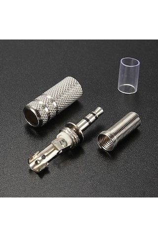 3.5mm Stereo Erkek Jak Lehim Konektörü Ses Video Kablosu Adaptörü