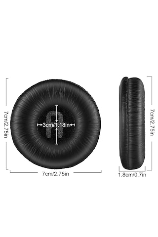 Jbl İle Uyumlu Kulaklık Pedi Süngeri Tune T500bt 510bt 520bt T560bt 570bt T450 460 Jr300 310 Kafa Koruma Yastık Kapak Yalıtım Siyah