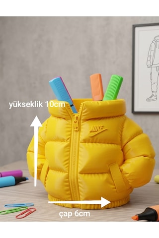 Şişme Mont Kalemlik Sarı