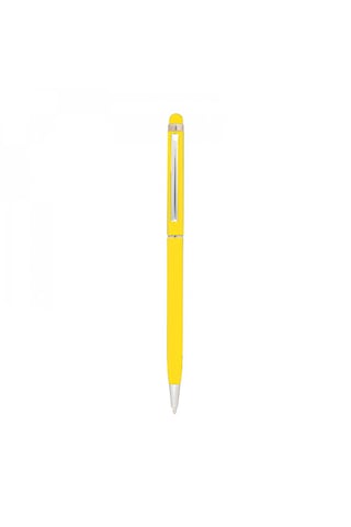 Forzacase Universal Telefon Tablet İpad 2in1 Tükenmez Ve Touchpen Dokunmatik Kalem - Fc1122 Açık Sarı