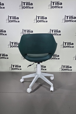 Monaco Çalışma Kesim Çocuk Koltuğu Beyaz Ayak Koyu Yeşil