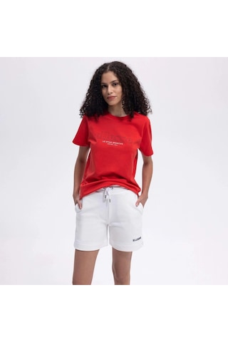 Ellesse Kadın Kırık Beyaz Pamuklu Şort Ef406-of Kırık Beyaz