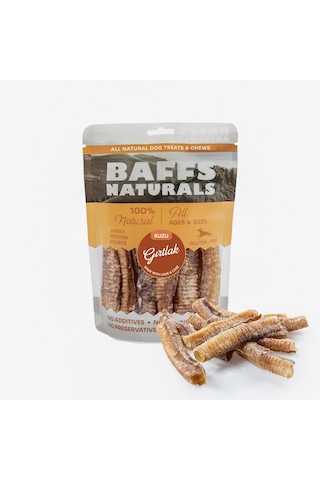 Baffs Naturals Kuzu Gırtlak Doğal Çiğnemelik Köpek Ödül Maması 100 G