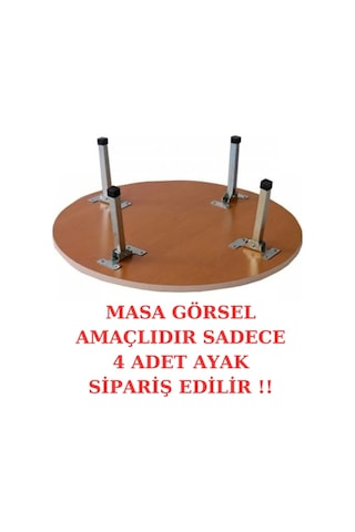 Metal Yer Sofrası Ayağı 22 Cm 4 Adet Yemek Yufka Açma Sofra Ayağı Katlanır Metal Sofra Ayağı Gri
