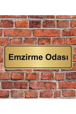 10X20 Cm Emzirme Odası Yazılı Metal Yönlendirme Levhası