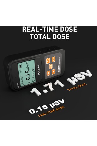Bosean Fs-600 Nükleer Radyasyon Dedektörü Geiger Sayacı X-ışını Beta Gama Test Cihazı Gm Sayacı Doz Hızı Gerçek Zamanlı Dozimetre