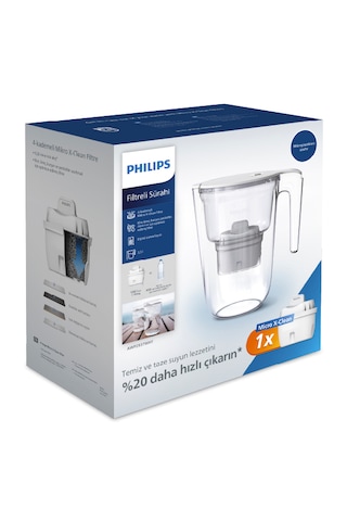 Philips Su Arıtma Filtreli Sürahi 3,5 L Awp2937wht