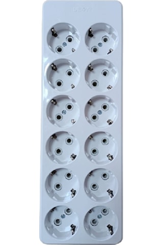 12'li (ONİKİLİ) Topraklı Klemensli Grup Priz