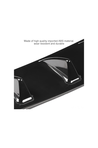 Lemestar Araç Aerodinamik Performansı Artırıcı, Sürüklemeyi Azaltan, Büyük Boy Abs Köpekbalığı Kanatlı Arka Tampon Akışkanlığı Direksiyonu