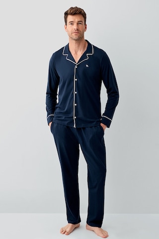 Arnetta Erkek Lacivert Gömlek Pijama Takım Ar3675-s-v1 Lacivert