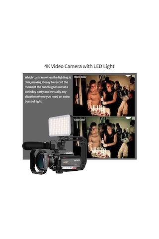 Ordro AC5 3.1" UHD 4K Video Kamera