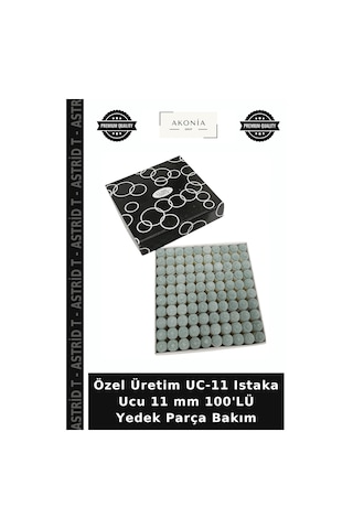 Özel Üretim Uc-11 Istaka Ucu 11 Mm 100'lü Yedek Parça Bakım