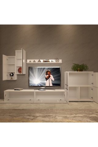 Decoraktiv Eko 6 Mdf Std Tv Ünitesi Tv Sehpası Beyaz