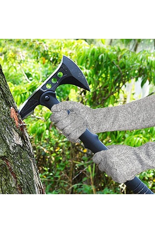 Homyl Kesilmeye Dayanıklı Eldivenler Yard Camping Için Xl