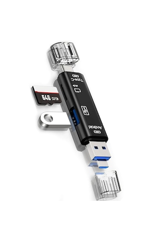 Forzacase FC983 5in1 Usb Micro Sd/ Tf Usb 3.0 Type-c Micro Usb Kart Okuyucu