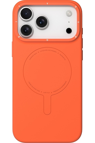 Apple Uyumlu iPhone 17 Pro Max Kılıf M-safe Şarj Özellikli Youngkit Morandi Serisi Kapak Turuncu Turuncu