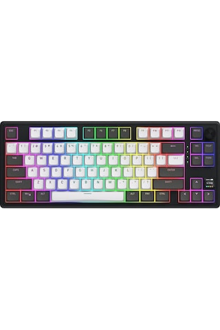 Skyfall Pro Wireless Grey-black %80 Aurum Vanilla Silent Sw Rgb Kablosuz Klavye Htk4180