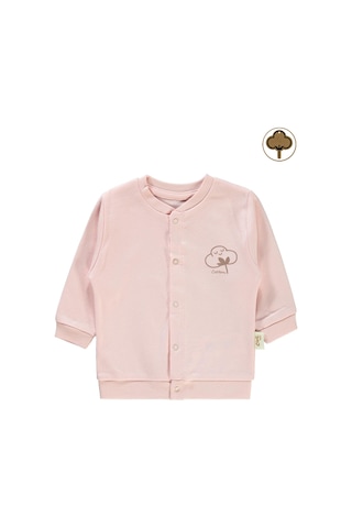 Civil Baby Bebek Organik Hırka 1-12 Ay Pembe