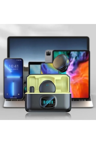 Plentiful Mıknatıslı Kablosuz Yaka Mikrofonu Çift Mikrofon