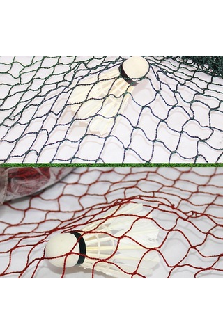 Profesyonel Taşınabilir Badminton Eğitim Filesi 6.1 M x 76 CM Yeşil