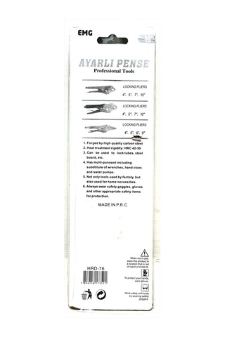 Emg Ayarlı Kilitli Pense Oval 10" İnç