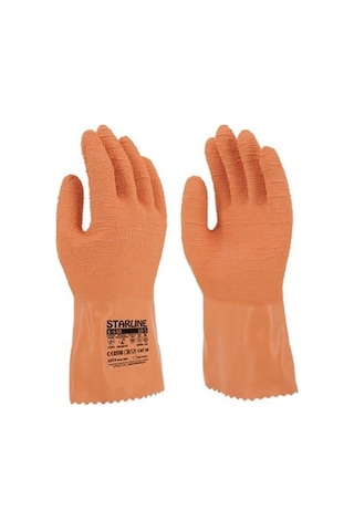 12 Çift Doğal Kauçuk Tıbbı Atık Eldiveni Starline E-530 Large Beden