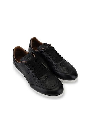 Tamer Tanca Erkek Hakiki Deri Siyah Sneakers & Spor Ayakkabı 04 1202 Erk Ayk Y26 Sıyah Dr/byz Tbn Siyah1