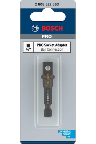 Bosch Pro 1/4 Bits Girişli 3/8 Kare Lokma Adaptörü 2608522563