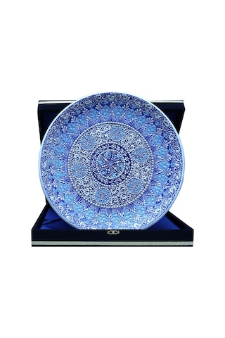 E38 El İşçiliği Çini Tabak - 30 Cm - 6523