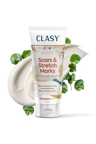 Clasy Care Scars & Stretch Marks Yara ve Çatlak İzleri Görünümünü Azaltıcı ve Önleyici Krem 100 ML Clasy Care Scars & Stretch Marks Yara ve Çatlak İzleri Görünümünü Azaltıcı ve Önleyici Krem 100 ML