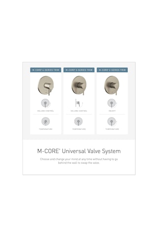 Moen U130ci M-core 3-series 3 Port Shower Mixing Valve With Cc/ıp Çok Renkli