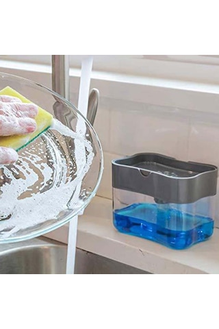 Büro Ev Ofis Banyo Mutfak Düzeni İçin Pompalı Sünger Hazneli Sıvı Sabunluk Diğer