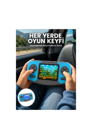 Astraltech Çocuklara Özel Retro Oyun Konsolu Portatif Eğlence Cihazı