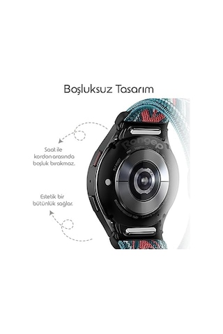One-click Elastik Bohem Serisi 20mm Kordon İle Uyumlu Galaxy Watch 7/6/5/4/fe Serisi İçin Kumaş Kayış 40mm/44mm Watch 6/4 Classic 47/43/42mm Ve Watch 5 Pro 45mm Uyumlu Diğer