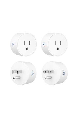 Shineyee 4 Adet Beyaz Akıllı Fıçık: Wifi İle Uzaktan Kontrol, Zamanlayıcı, Alexa Ve Google Home Uyumlu, Hub Gerektirmeyen Fcc Etl Onaylı Mini Soket