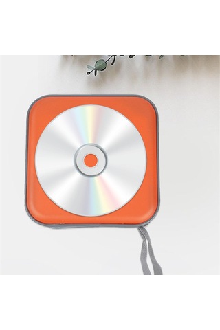 Suntek Cd Kutusu Dvd Saklama Taşıma Çantası Medya Turuncu