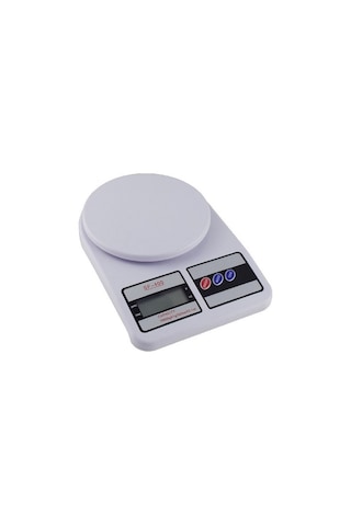 Dijital Hassas Terazi 10 Kg Dara Özellikli Lcd Ekranlı Beyaz Renk Özel