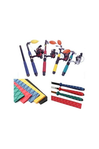 Homyl Kaymaz Isıyla Daralan Boru Tutma Olta Raket Kolu Siyah